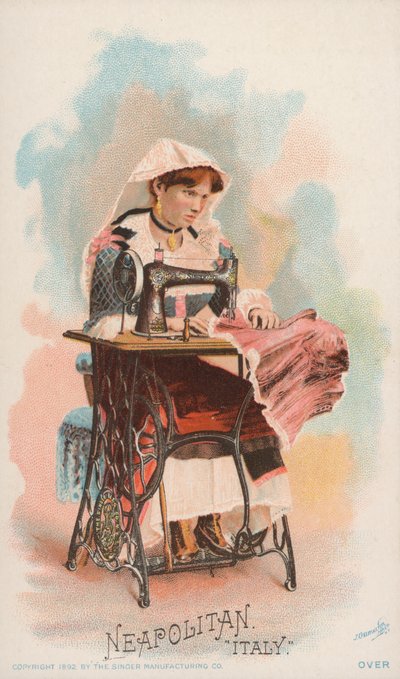 Sewing Machine, Neapolitan, Italy by American School